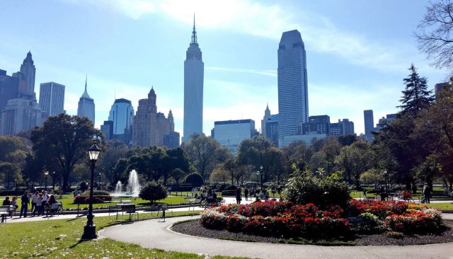 New York Central Park'ta bisiklet rotaları
