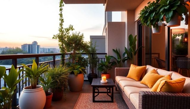 Balkon ve teras düzenlemesi için fikirler